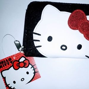 HELLO KITTY BLACK LONG WALLET BY: SANRIO